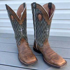 Twisted X Men's 14" Ruff Stock Western Boots, Model MRS0027, Size 9.5 D